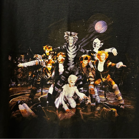 Vintage CATS THE MUSICAL Tee T-shirt Broadway Cast -Not Taylor’s Version size L - Picture 3 of 12